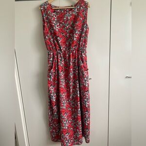 Red Floral Dress